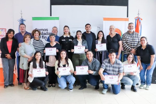 Tolhuin cuenta con diez nuevos acompañantes terapéuticos capacitados