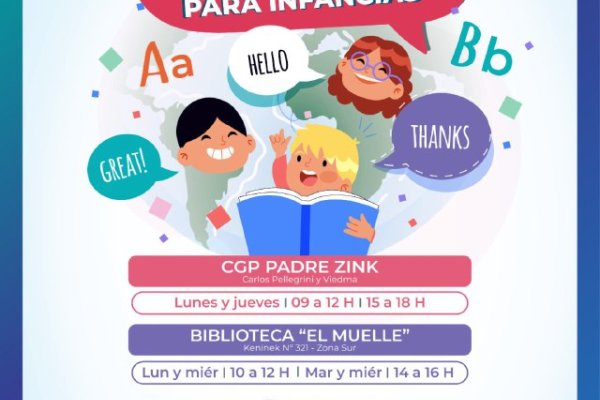 Súmate al curso de inglés para infancias
