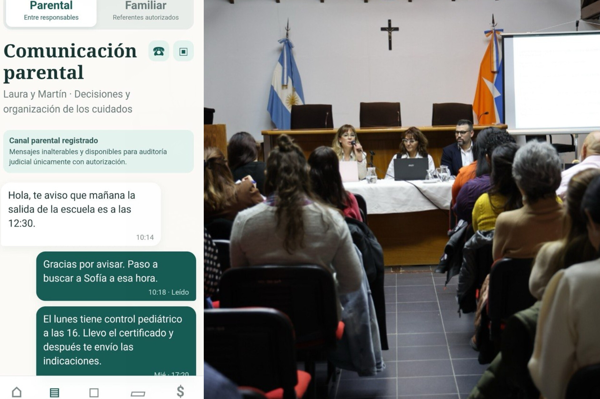Presentaron una app para mejorar la comunicación entre padres en conflictos familiares y proteger a niñas, niños y adolescentes